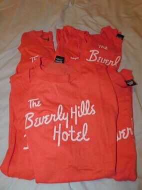 LOT OF 6 - vintage 1980s Beverly Hills Hotel t shirts - deadstock XL Screenstars
